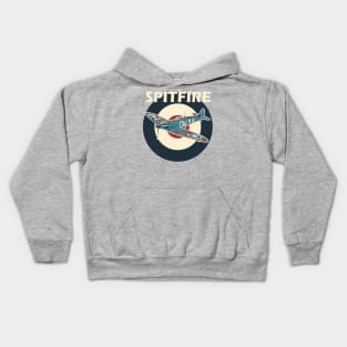 RAF Spitfire Aircraft Roundel WW2 Plane Kids Hoodie